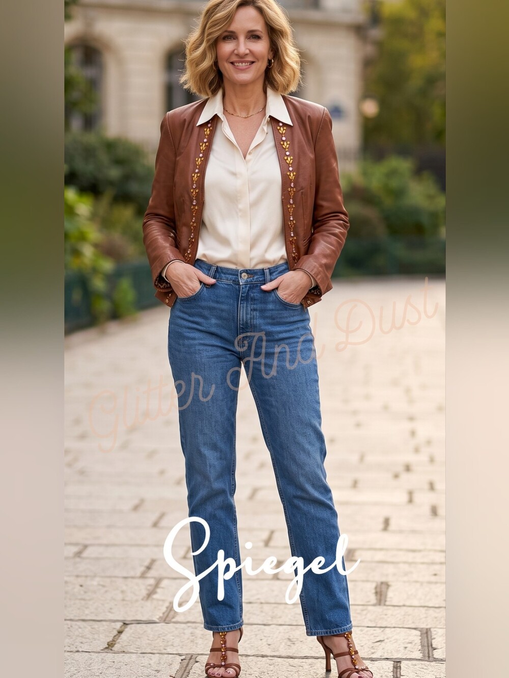 Spiegel Vintage Leather Crop Jacket